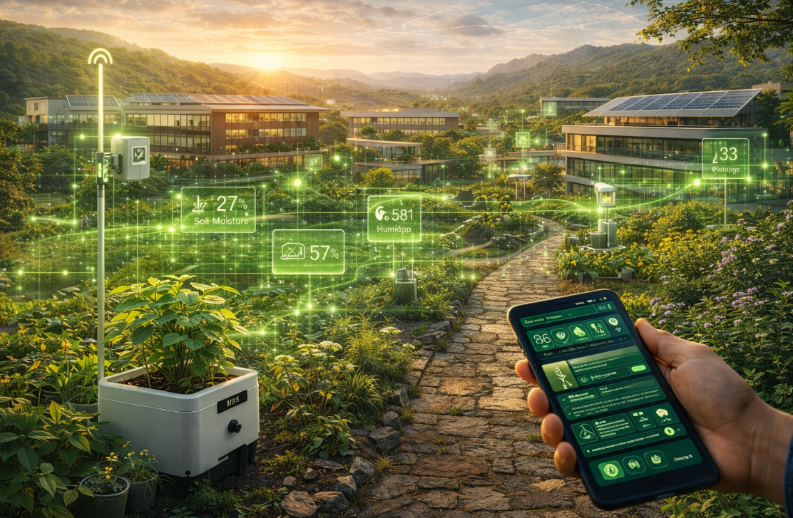 Remote eco campus plant monitoring